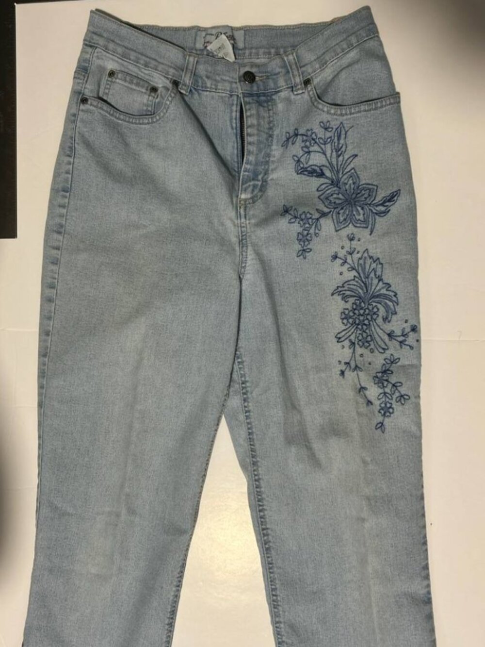 Penmans Y2K Floral Embroidered Jeans Size 10